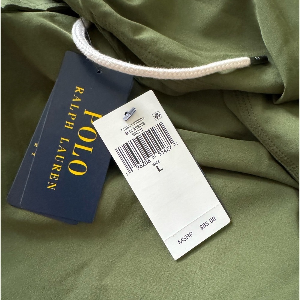 Polo Ralph Lauren Swim Trunks Briefs Shorts Olive Green - Picture 5 of 5